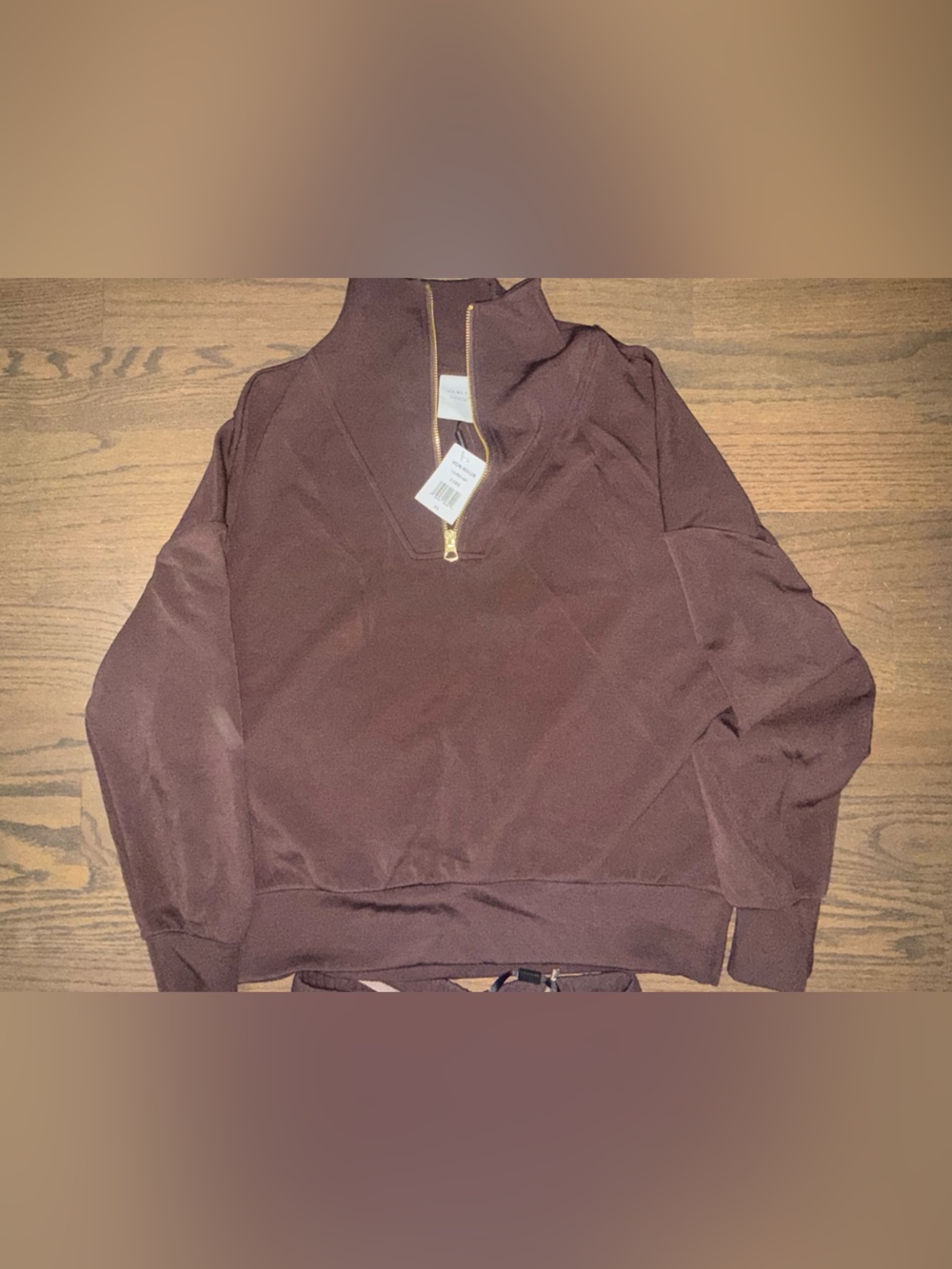 Varley NWT SZ XS Brown quarter zip and slim pant 25 - Picture 4 of 10